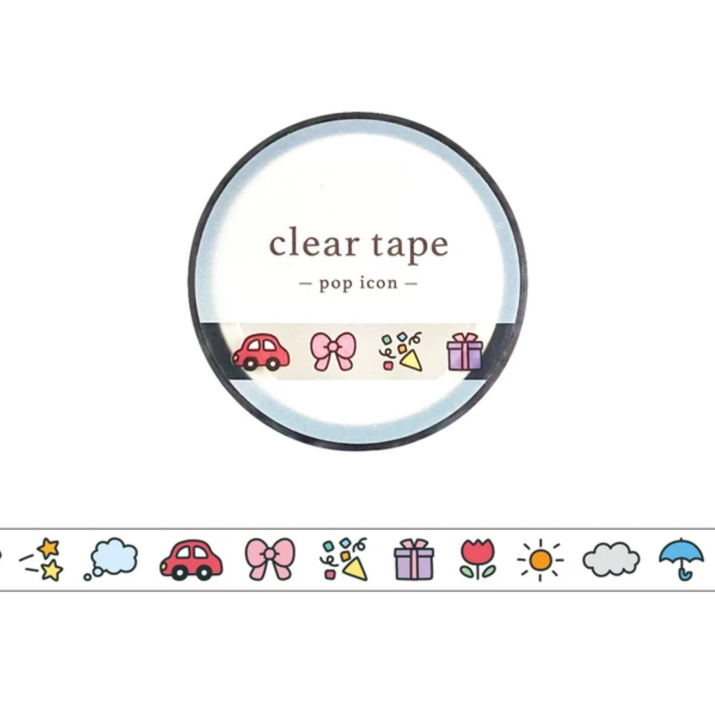 Mind Wave Clear Tape 7mm Pop Icon Emoji