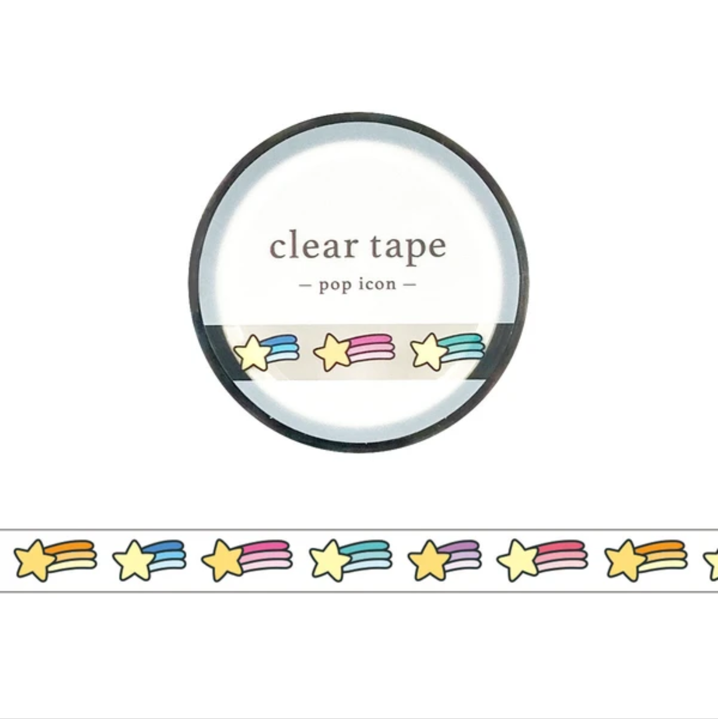 Mind Wave Clear Tape 7mm Pop Icon Star