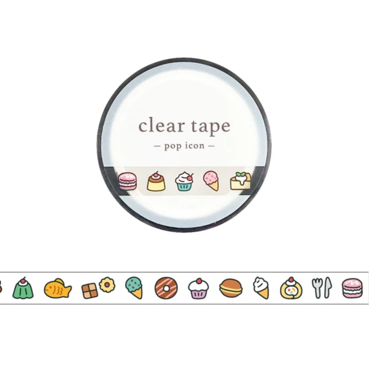 Mind Wave Clear Tape 7mm Pop Icon Sweets
