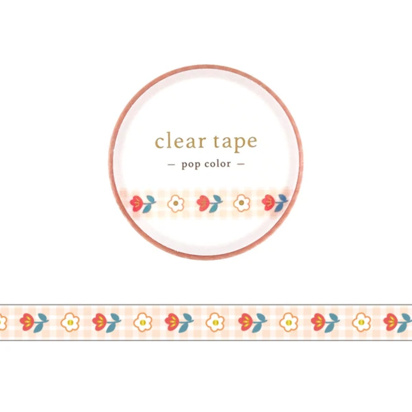 Mind Wave Clear Tape 7mm Pop Icon Flower 1