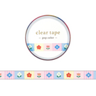 Mind Wave Clear Tape 7mm Pop Icon Flower 2