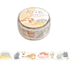 Mind Wave Diecut Washi Tape Family Naptime Nekoyama