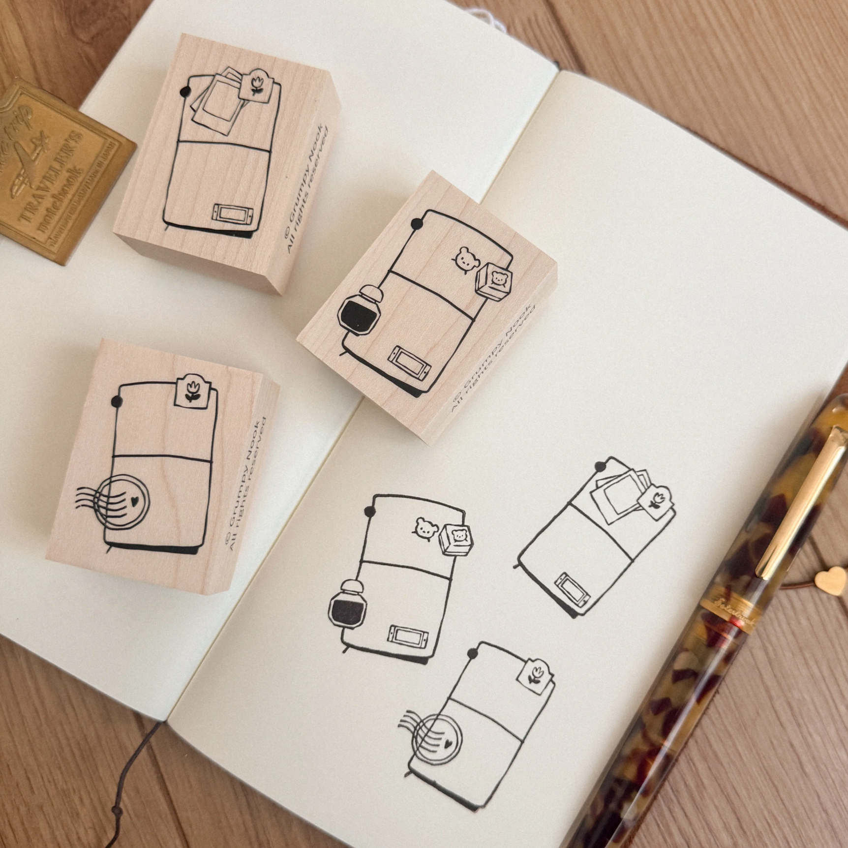 Grumpy Nook TN Series Rubber Stamps