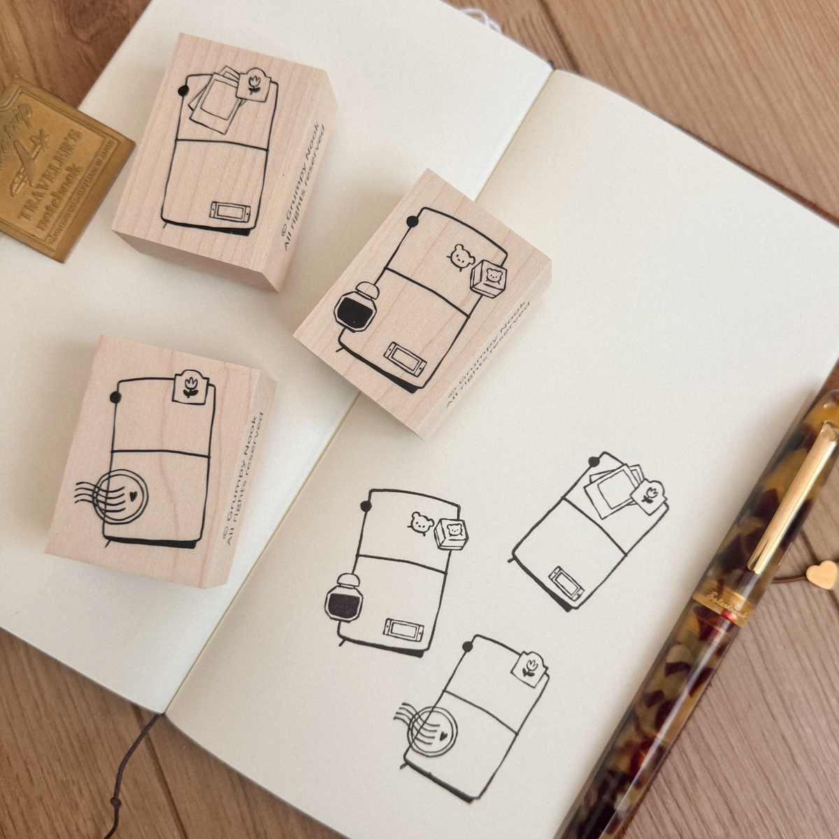 Grumpy Nook TN Series Rubber Stamps