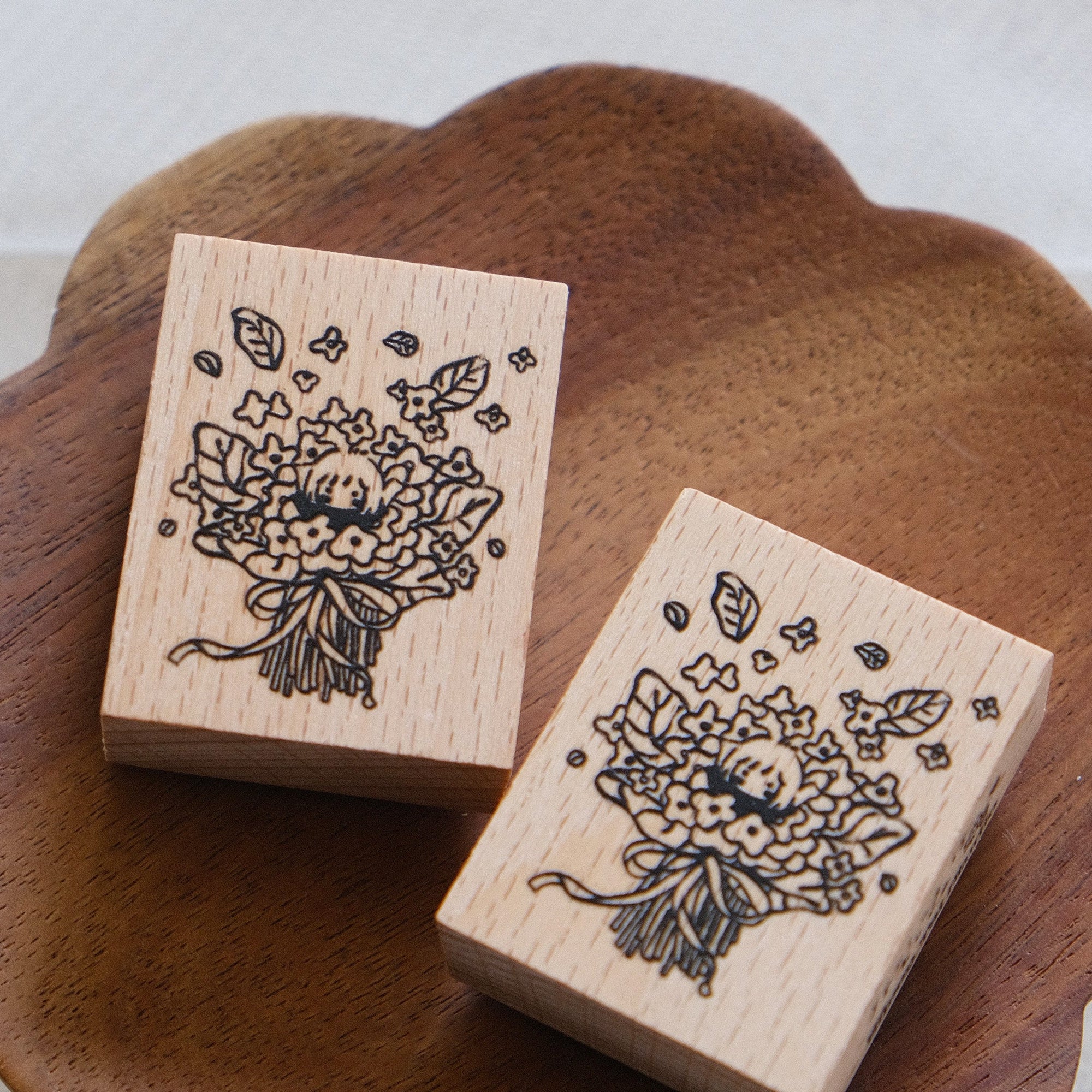 Eileen Tai Rubber Stamp Bouquet Of Flowers