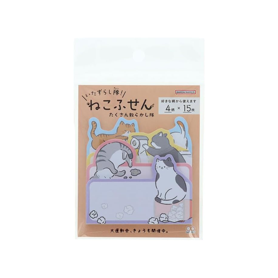 Sun-star Stationery Sticky Notes Prank Squad Cats Sneaky Team