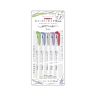 Zebra Mildliner Double-Sided Highlighter Brush Cool & Refined Color Set