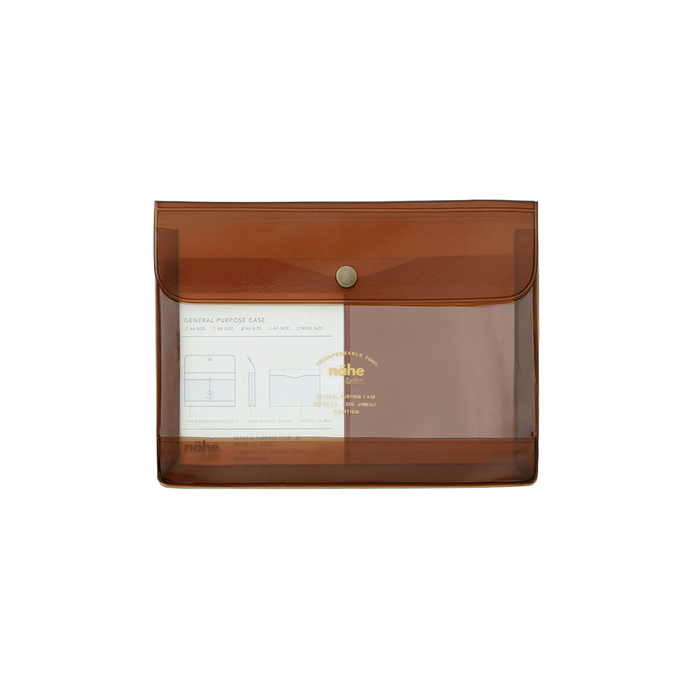 Hightide | Nahe General Purpose Case A6 | Clear Brown - Simple Paper 