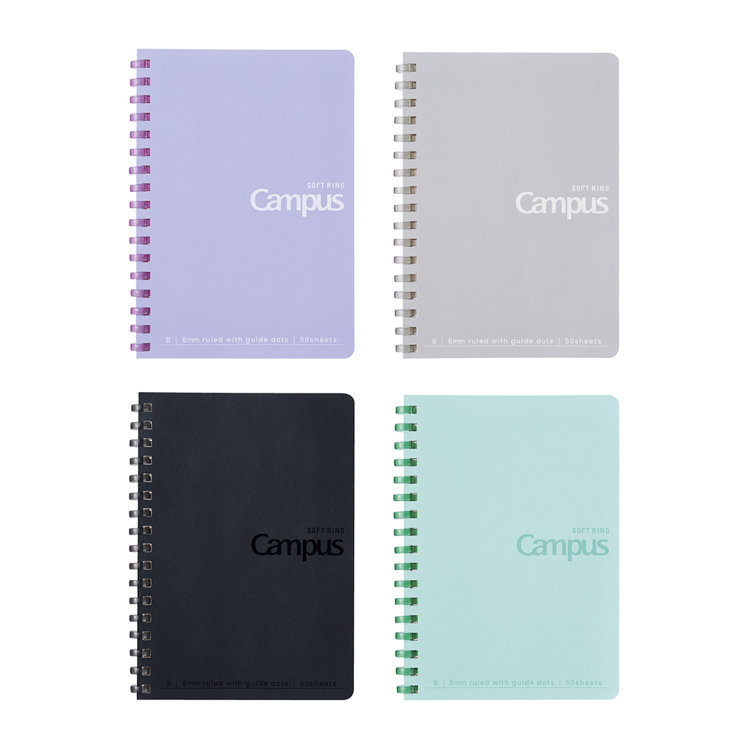 KOKUYO Campus Soft Ring Notebook Dotted Rule A6