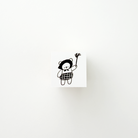 ranmyu Rubber Stamp Cleaning Bear