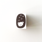 ranmyu Rubber Stamp Night Sky And Bear