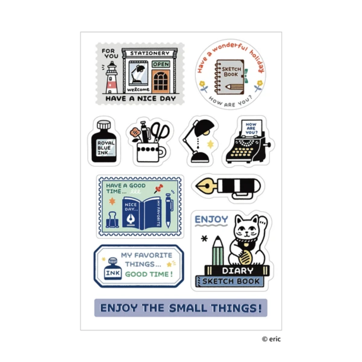 Eric Small Things Multi Stickers Enjoy