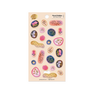 Grumpy Nook Deco Sticker Sheet Floral Pebbles