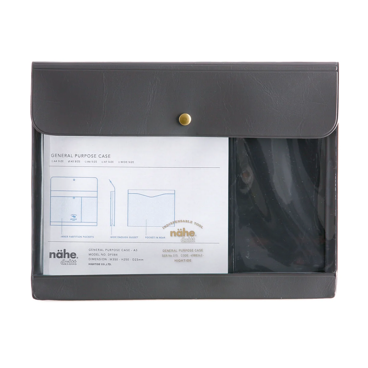 Hightide Nahe General Purpose Case A5 Gray