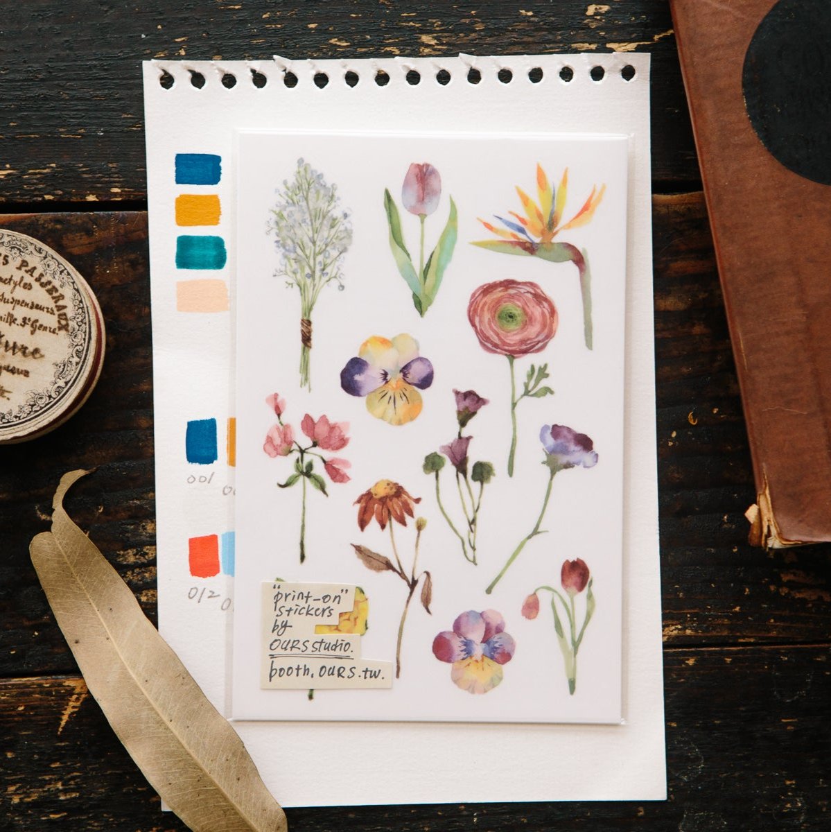 OURS Studio Transfer Stickers Les Fleurs