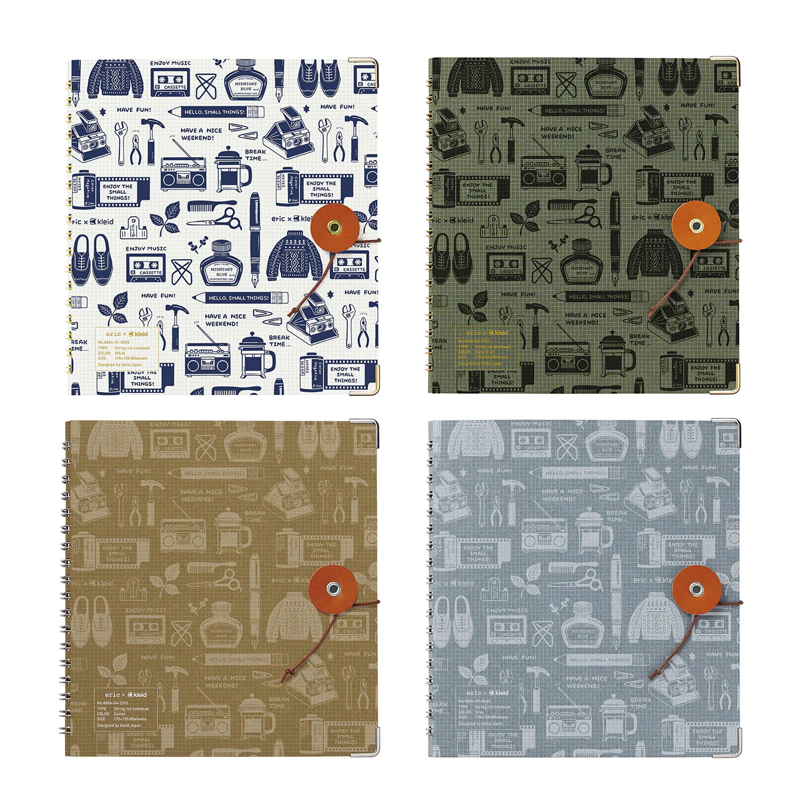 Kleid x eric String-Tie Notebook