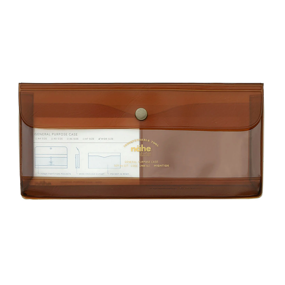 Hightide | Nahe General Purpose Case Wide | Clear Brown - Simple Paper 
