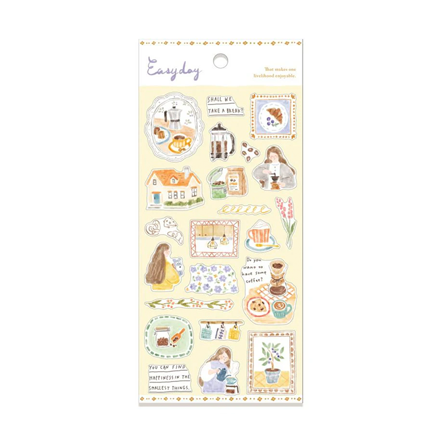 Mind Wave Easy Day Stickers Coffee
