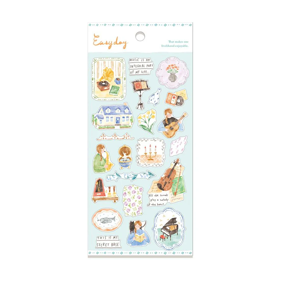 Mind Wave Easy Day Stickers Music