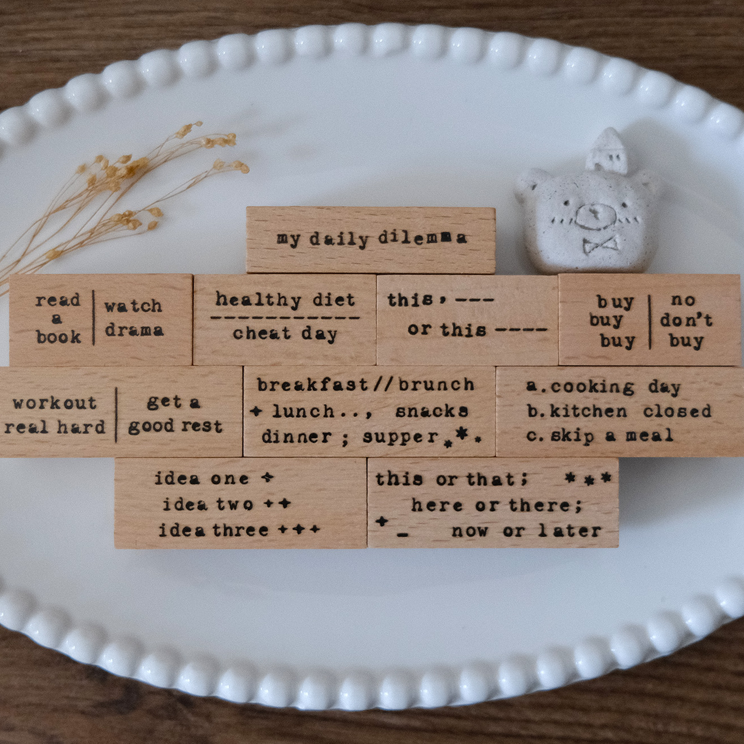 Eileen Tai Rubber Stamps My Daily Dilemma