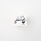 ranmyu Rubber Stamp Bear And Fresh Baked Bread