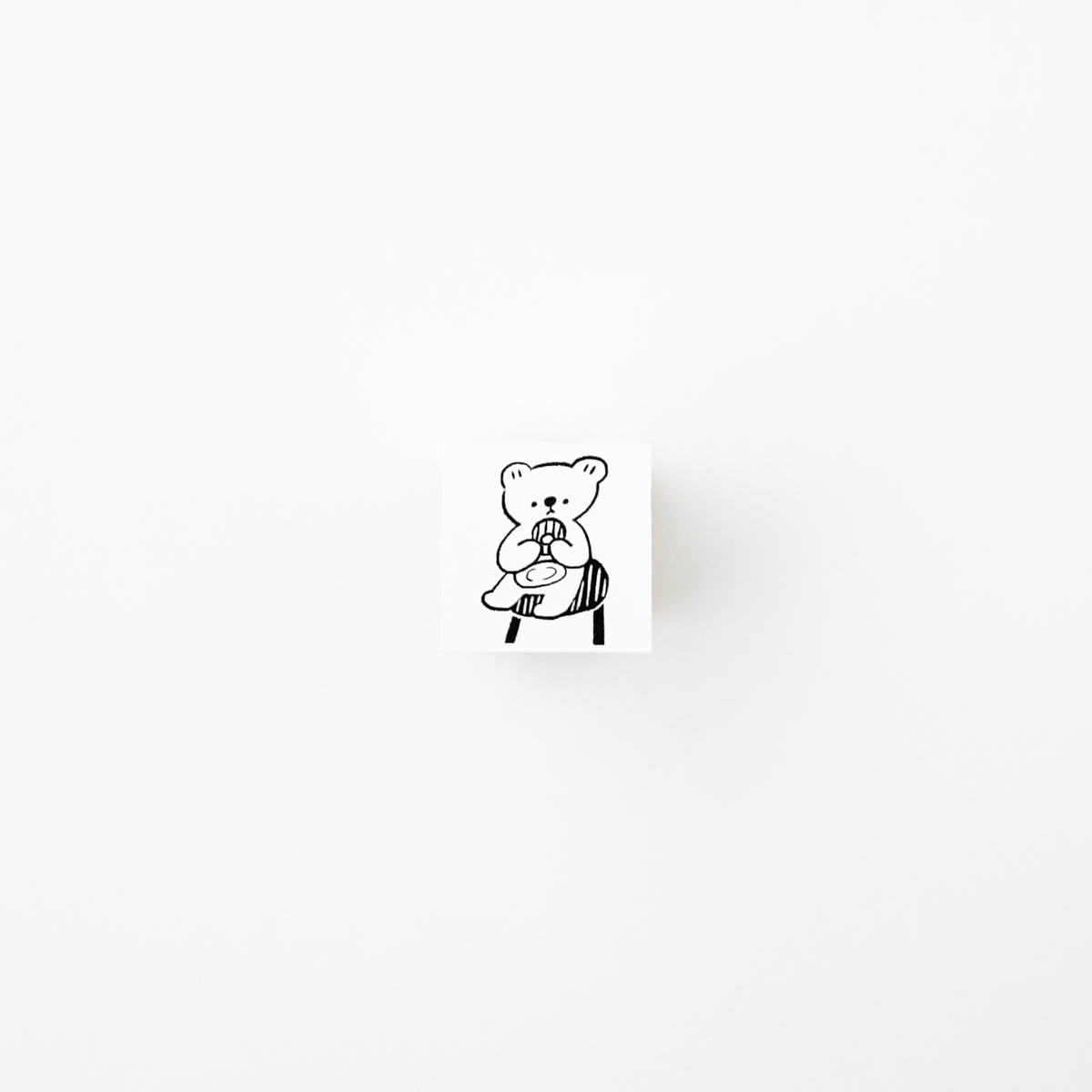 ranmyu Rubber Stamp Bear Taking A Break