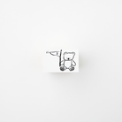 ranmyu Rubber Stamp Bear Holding Flag