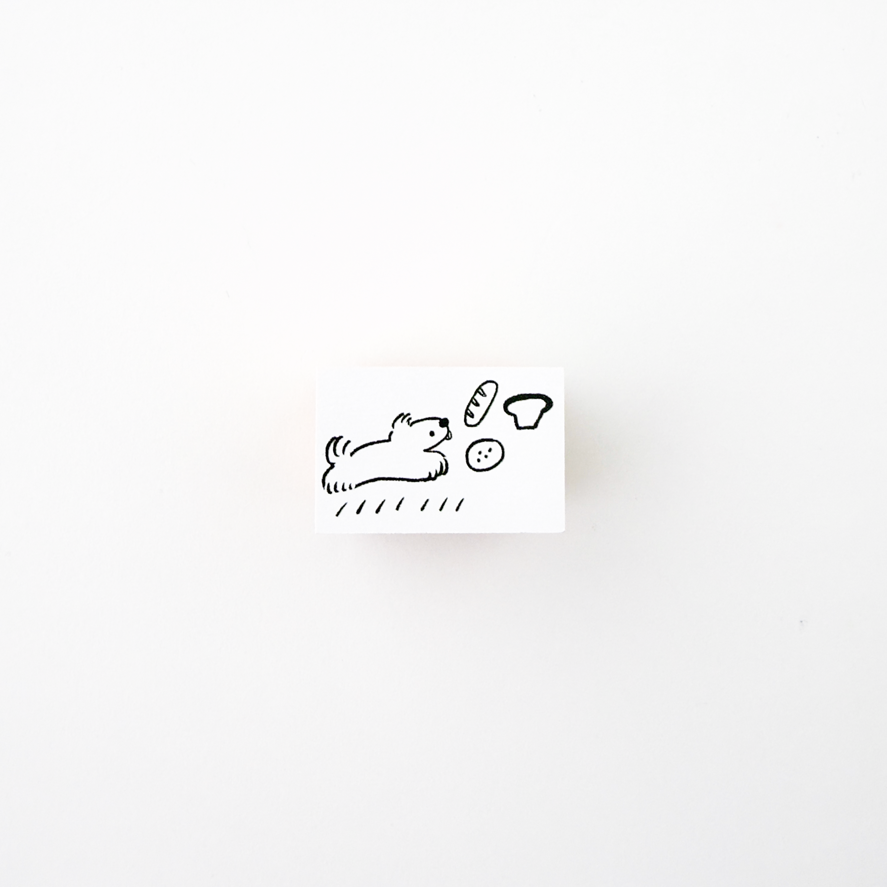 ranmyu Rubber Stamp Dog Playing