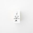 ranmyu Rubber Stamp Fluffy Dog And Food