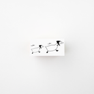 ranmyu Rubber Stamp Two Ducks Running