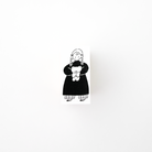 ranmyu Rubber Stamp Girl Holding Fluffy Bear