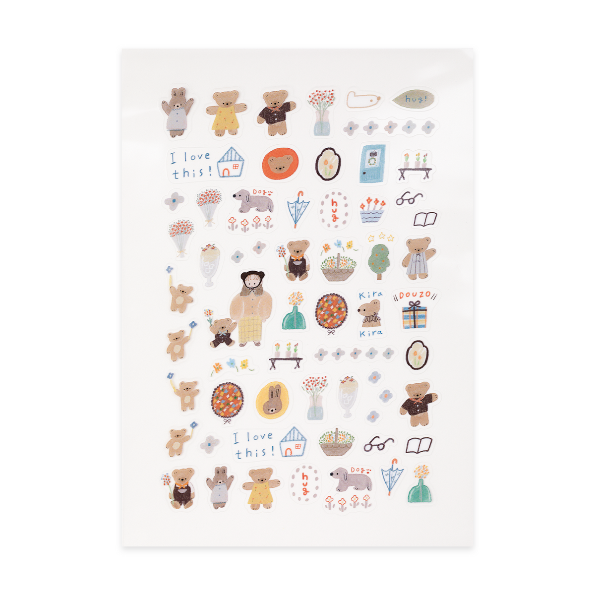 ranmyu PET Stickers Refreshing Colors