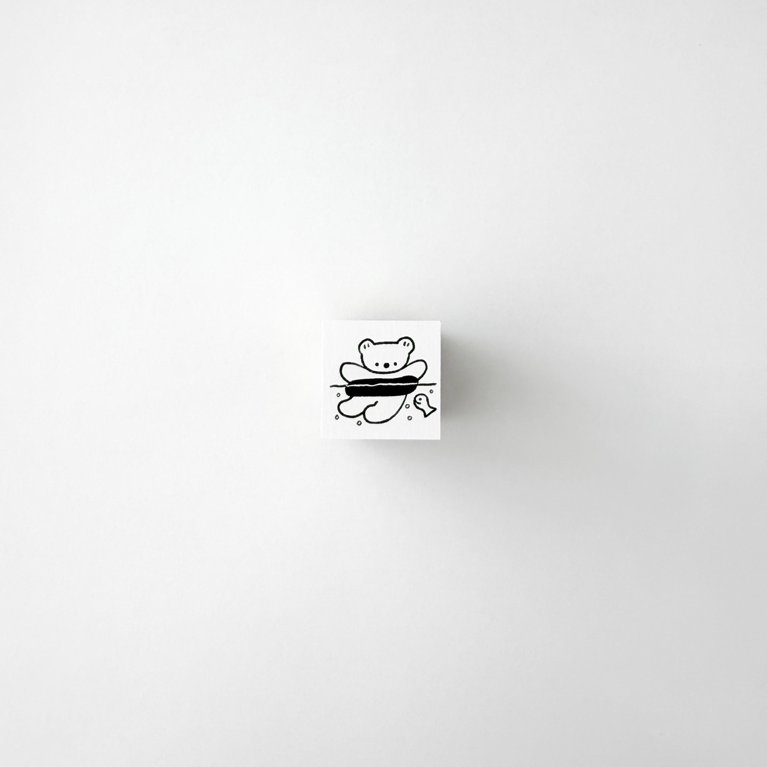 ranmyu Rubber Stamp Floating Bear