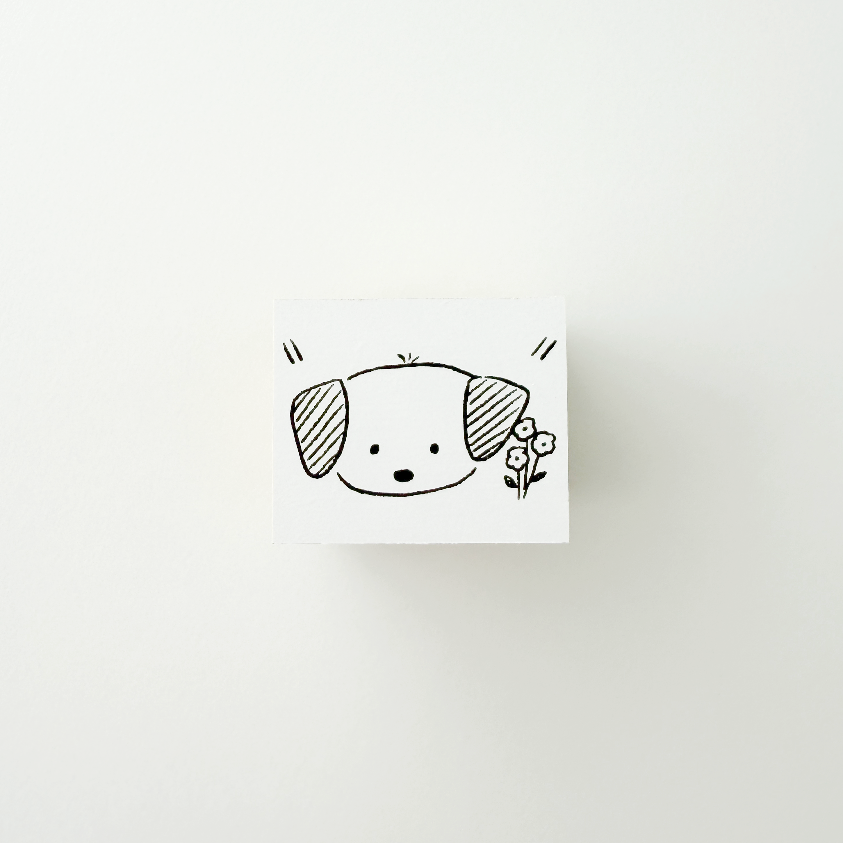 ranmyu Rubber Stamp Dog Face