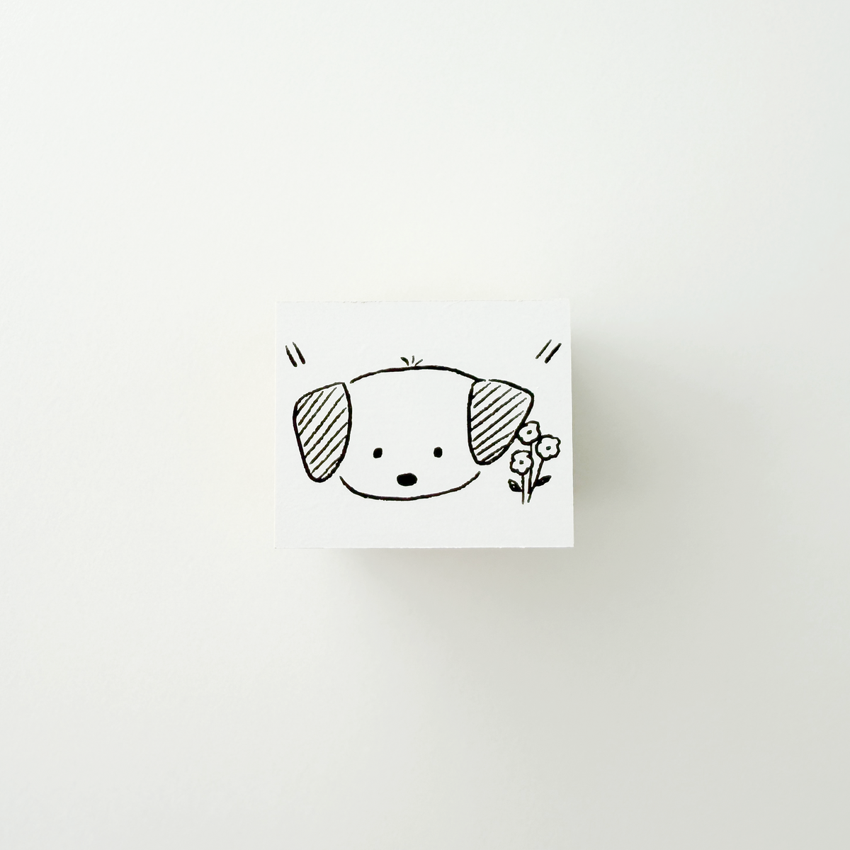 ranmyu Rubber Stamp Dog Face