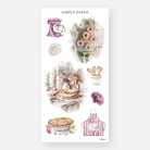 Cozy baking stickers with a stand mixer, donuts, apron, and apple pie, September 2024 Sheet L