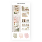 On My Desk Sheet K sticker sheet: a film strip of desk scenes, shelf styling and paint swatches