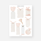 Tag Stickers | Pink | Large - Simple Paper 