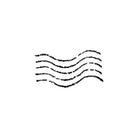 Ma7stamp | Postmark Wave Stamp - Simple Paper 