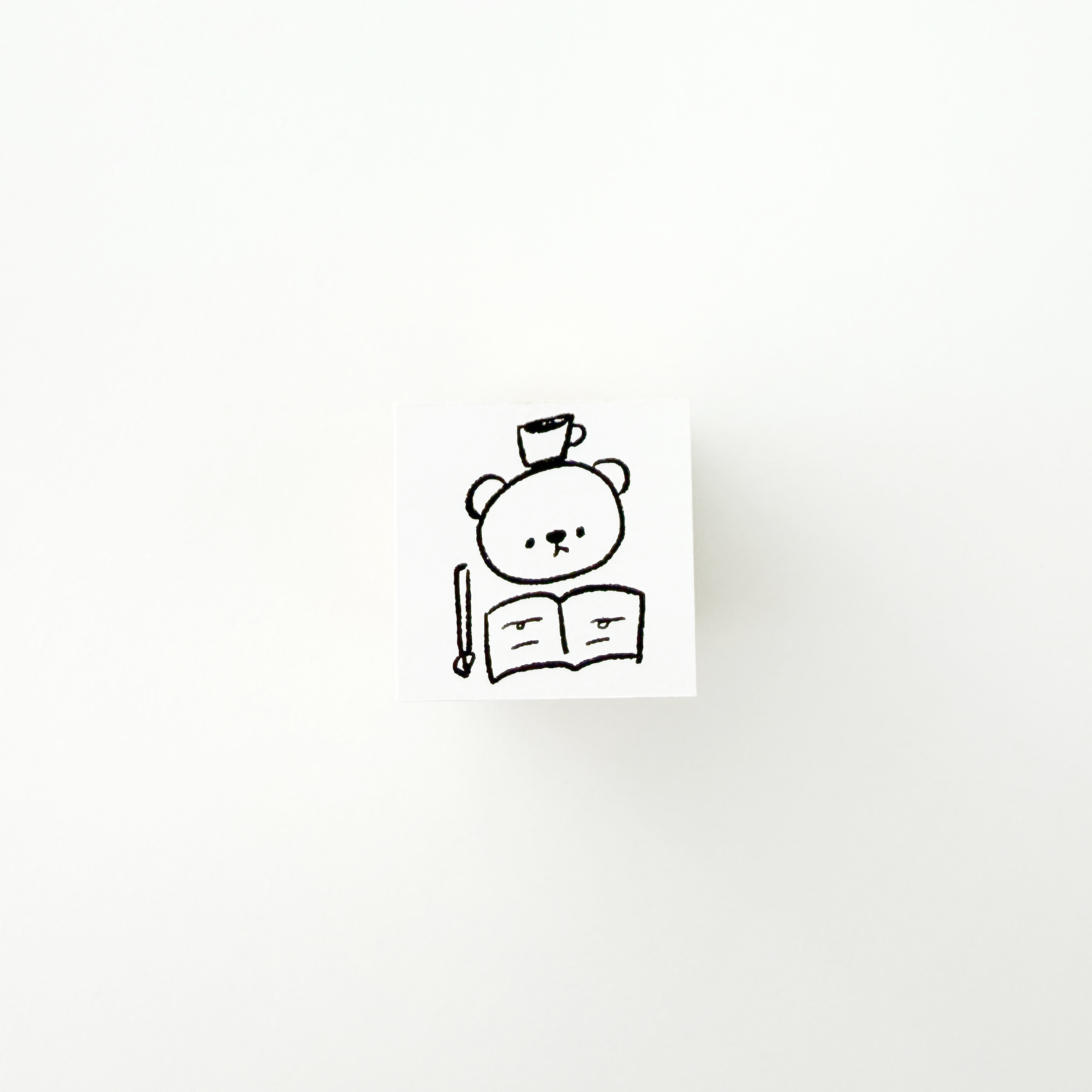 ranmyu Rubber Stamp Writing Bear