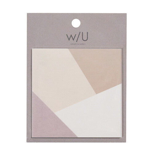 Nakabayashi W/U Series Square Sticky Notes - Simple Paper 