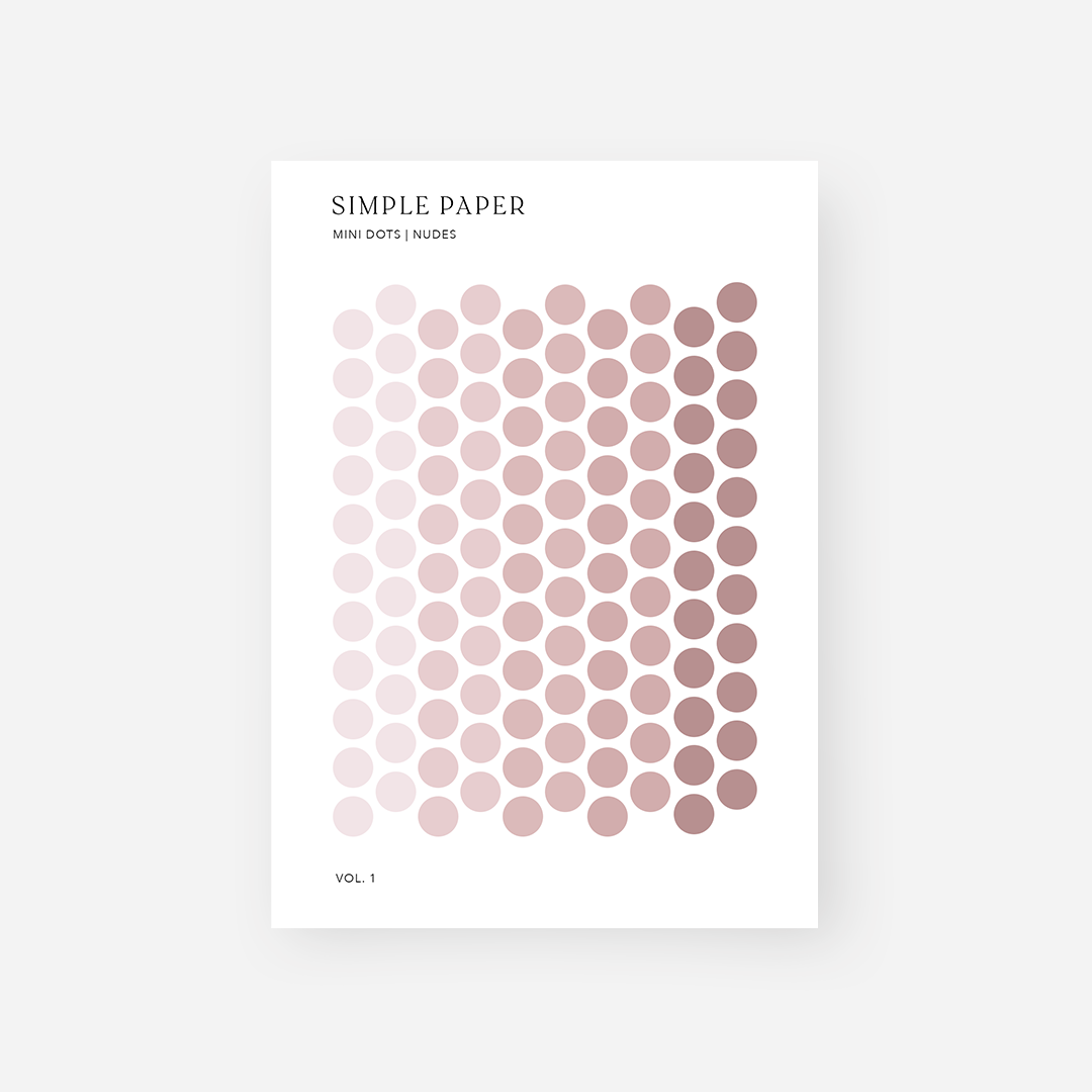Dots Stickers | Nude - Simple Paper