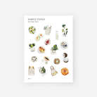Self Care | Food Stickers Vol. 1 - Simple Paper